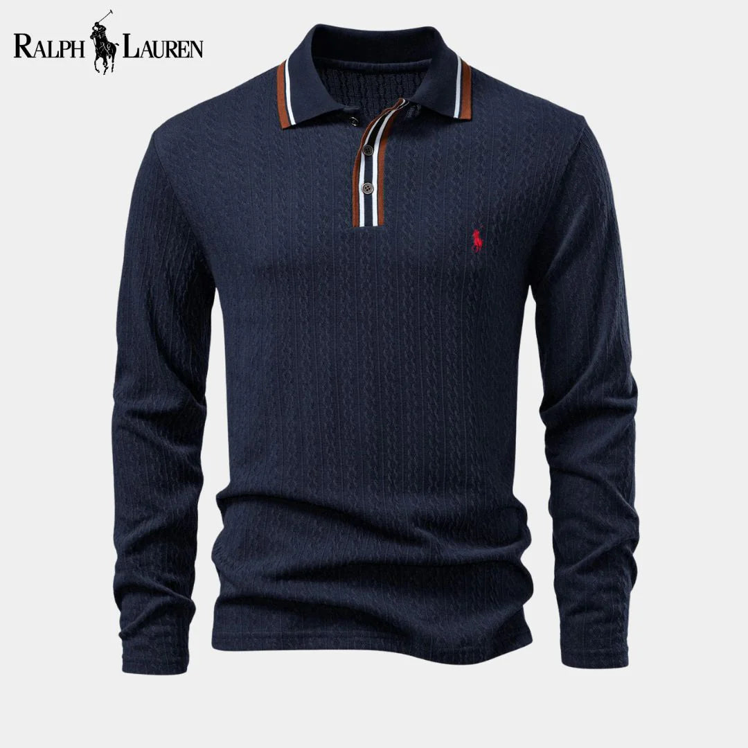 Ralph Lauren™ Men's Long Sleeve Knitted Polo Shirt