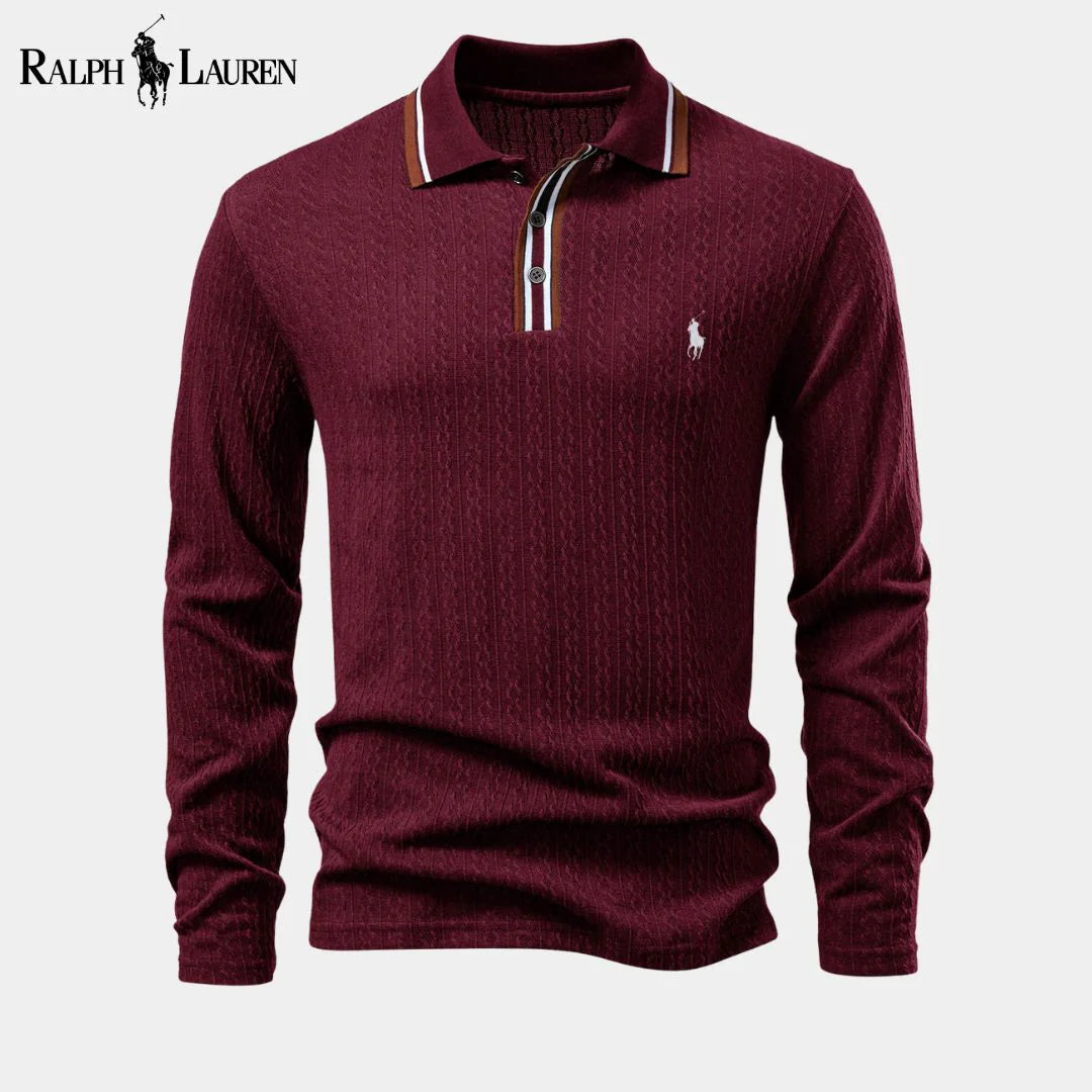 Ralph Lauren™ Men's Long Sleeve Knitted Polo Shirt