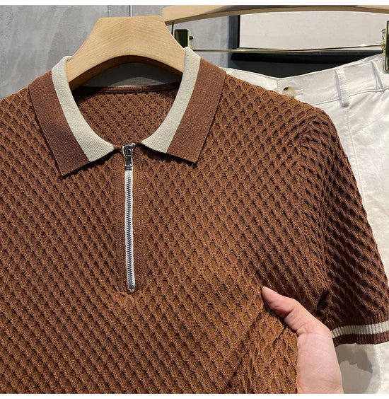Polo Zip Knit