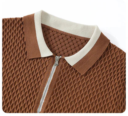 Polo Zip Knit
