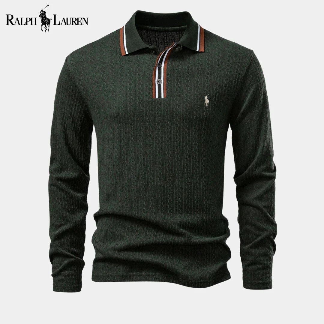 Ralph Lauren™ Men's Long Sleeve Knitted Polo Shirt