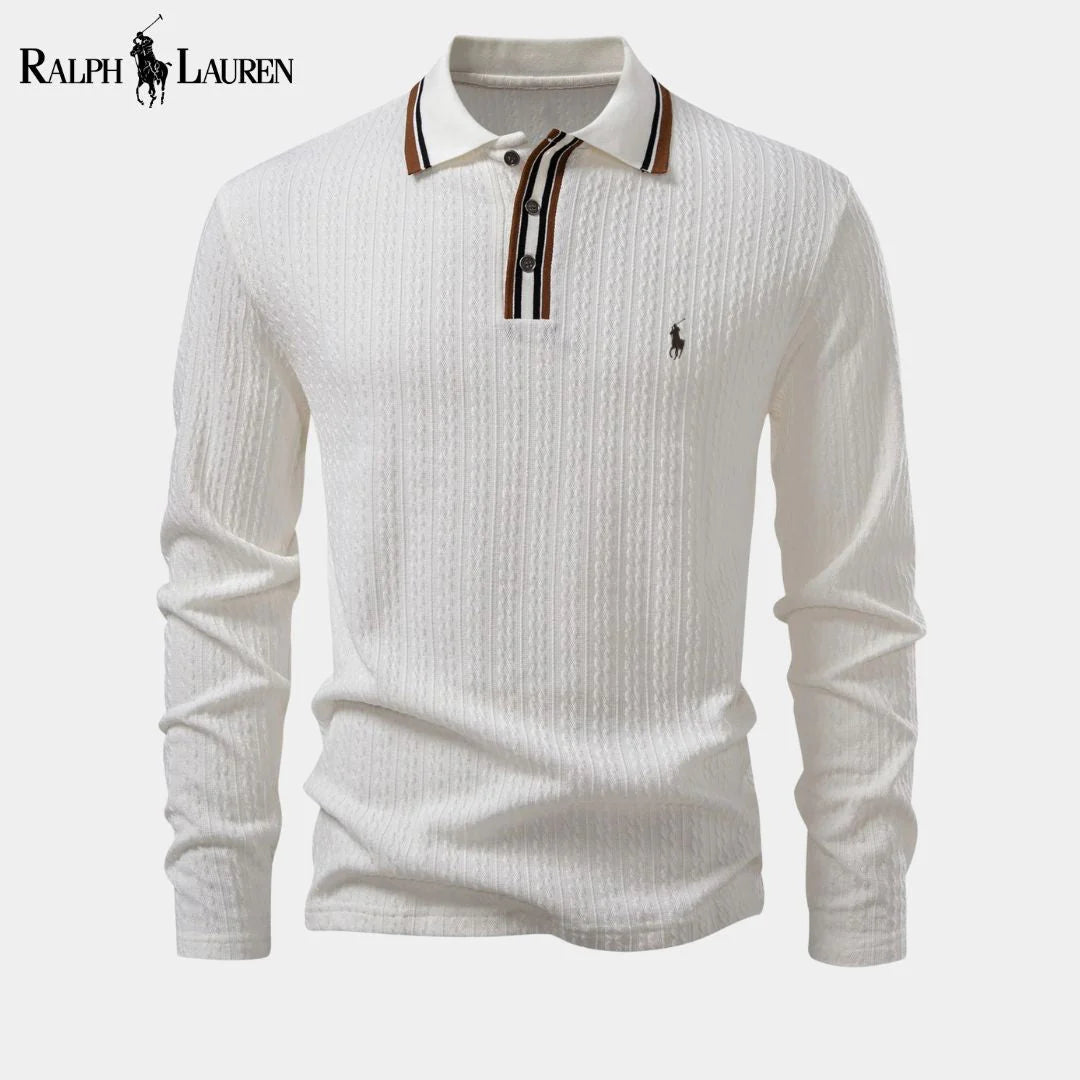Ralph Lauren™ Men's Long Sleeve Knitted Polo Shirt