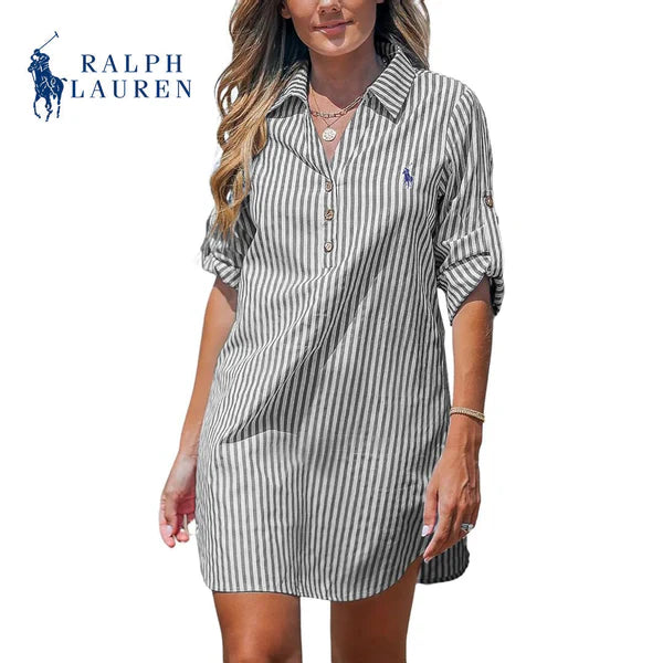 RⅬ™ - Women's striped shirt dress