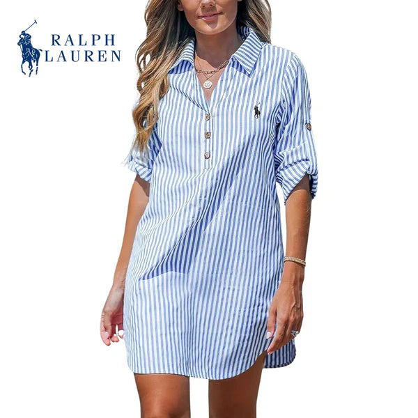 RⅬ™ - Women's striped shirt dress